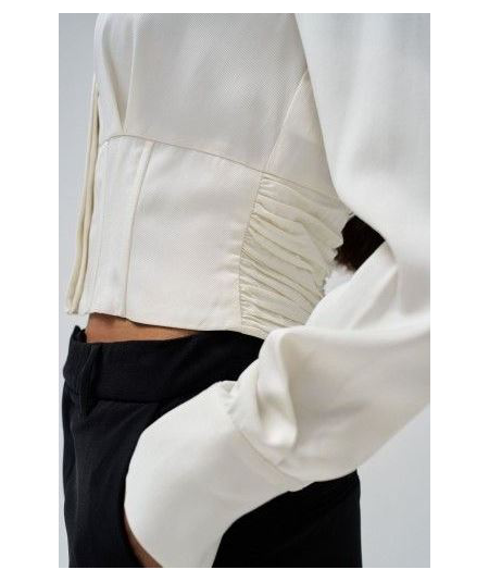 camisa-corta-estilo-corse-abotonada-cintura-fruncida-salsa