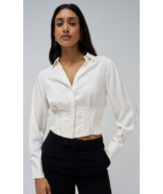 camisa-corta-estilo-corse-abotonada-cintura-fruncida-salsa