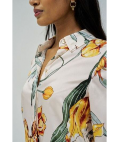 camisa-satinada-estampado-flores-salsa