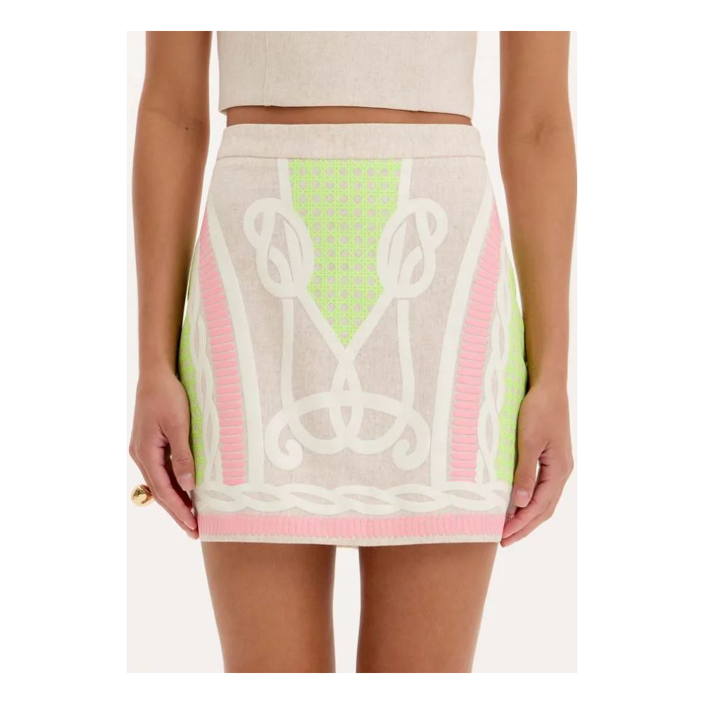 falda-corta-de-lino-estampada-lan