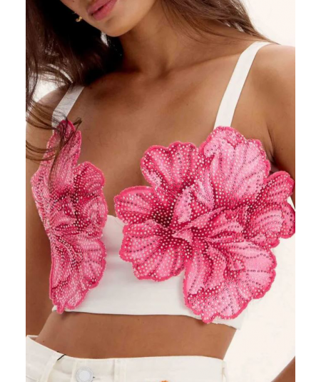 top-corto-flores-lan