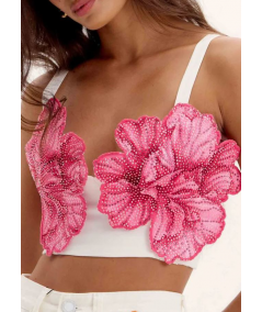 top-corto-flores-lan
