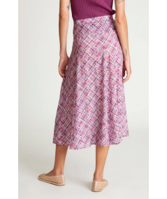 falda-midi-cuadros-rosa-wild-pony