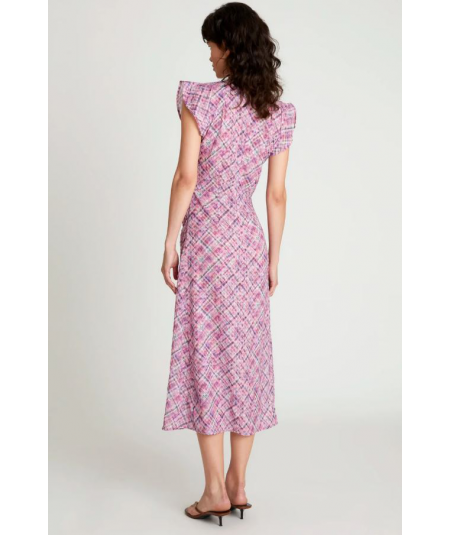 vestido-midi-drapeado-cuadros-wild-pony