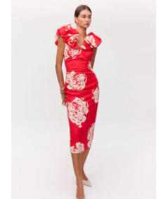 vestido-con-volante-escote-big-roses-mioh