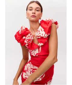 vestido-con-volante-escote-big-roses-mioh