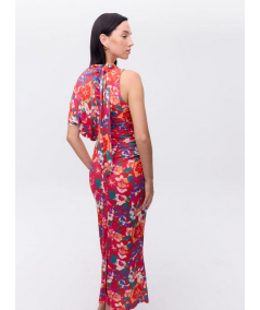 vestido-midi-drapeado-manga-desmontable-mioh