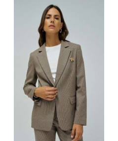 chaqueta-tipo-americana-entallada--de-cuadros--salsa