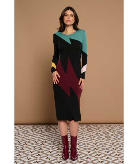 vestido-midi-en-punto-modelo-giordana-de-minueto
