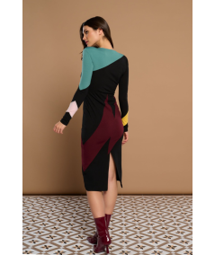 vestido-midi-en-punto-modelo-giordana-de-minueto