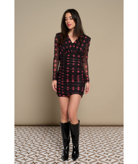 vestido-corto--escote-pico--stella-de-minueto