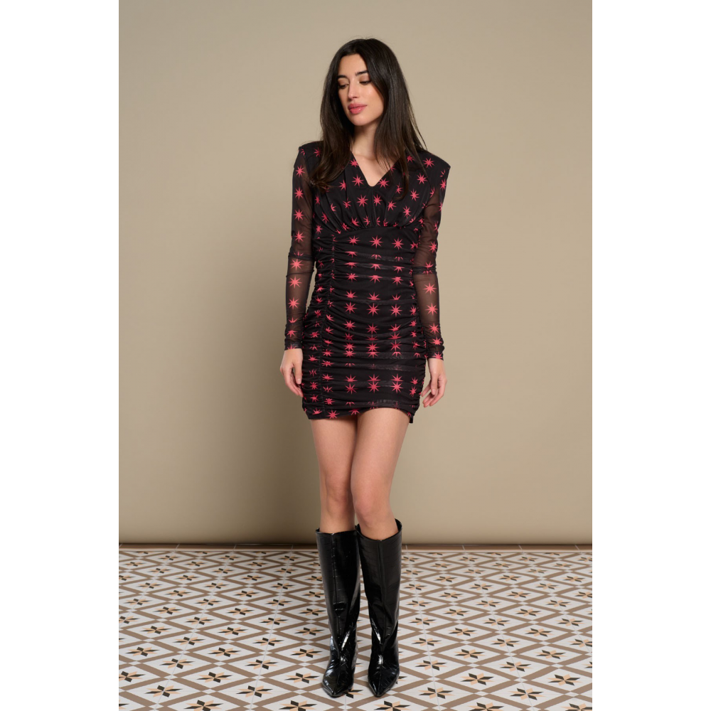 vestido-corto--escote-pico--stella-de-minueto