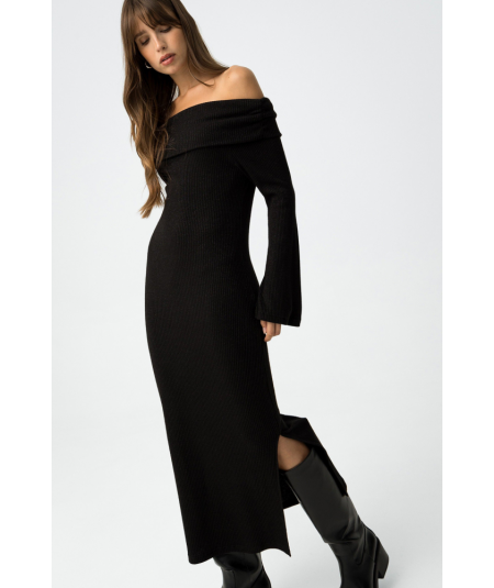 vestido-de-punto-canale-rust-tiffosi