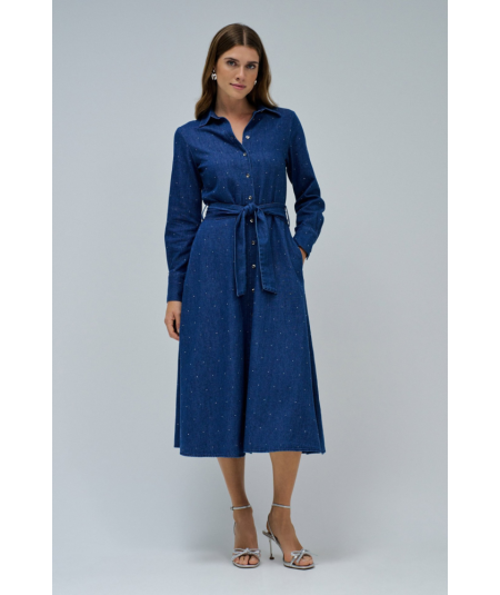 vestido-camisero-en-denim-de-salsa