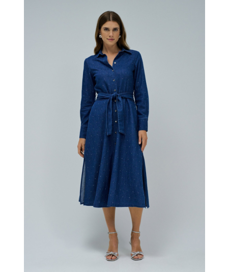 vestido-camisero-en-denim-de-salsa