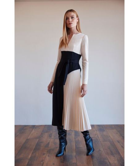vestido-coordinado-plisado-de-arggido