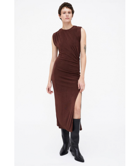 vestido-midi-detalle-drapeado-de-wild-pony