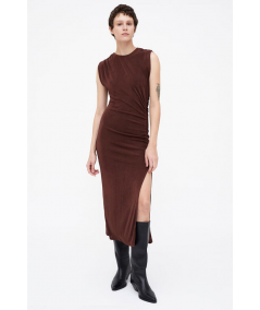 vestido-midi-detalle-drapeado-de-wild-pony