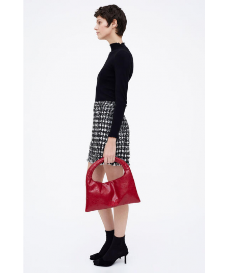 falda-corta-tweed-blanco-y-negro-de-wild-pony