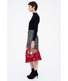 falda-corta-tweed-blanco-y-negro-de-wild-pony