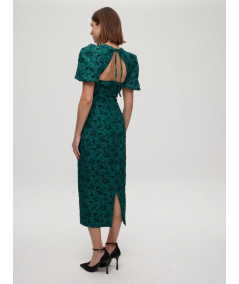 vestido-damasco-verde-manga-abullonada-mioh