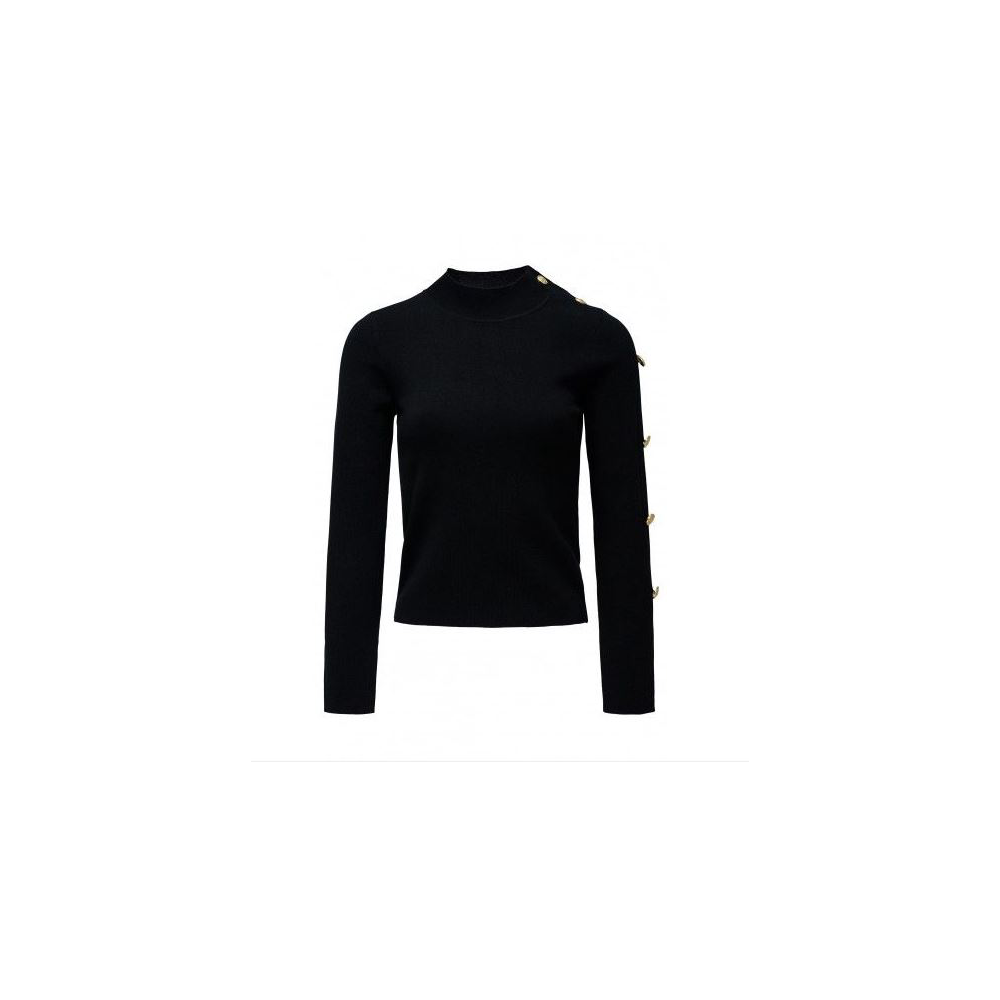 jersey-cuello-negro-de-salsa-con-botones-manga