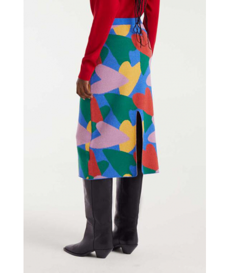 falda-midi-punto-estampada-compania-fantastica