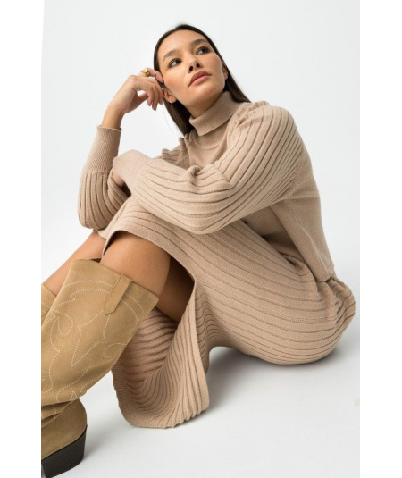 vestido-titania-de-punto-cuello-vuelto-de-tifosi