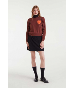 jersey-fino-marron-con-parche-corazon-compania-fantastica