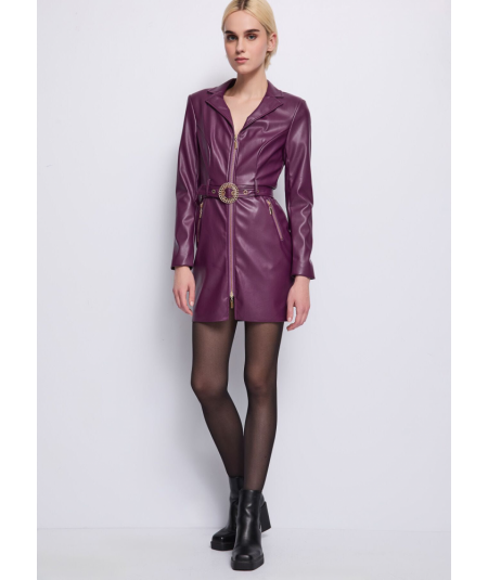 vestido-corto-efecto-piel-denny-rose