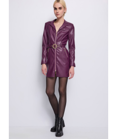 vestido-corto-efecto-piel-denny-rose