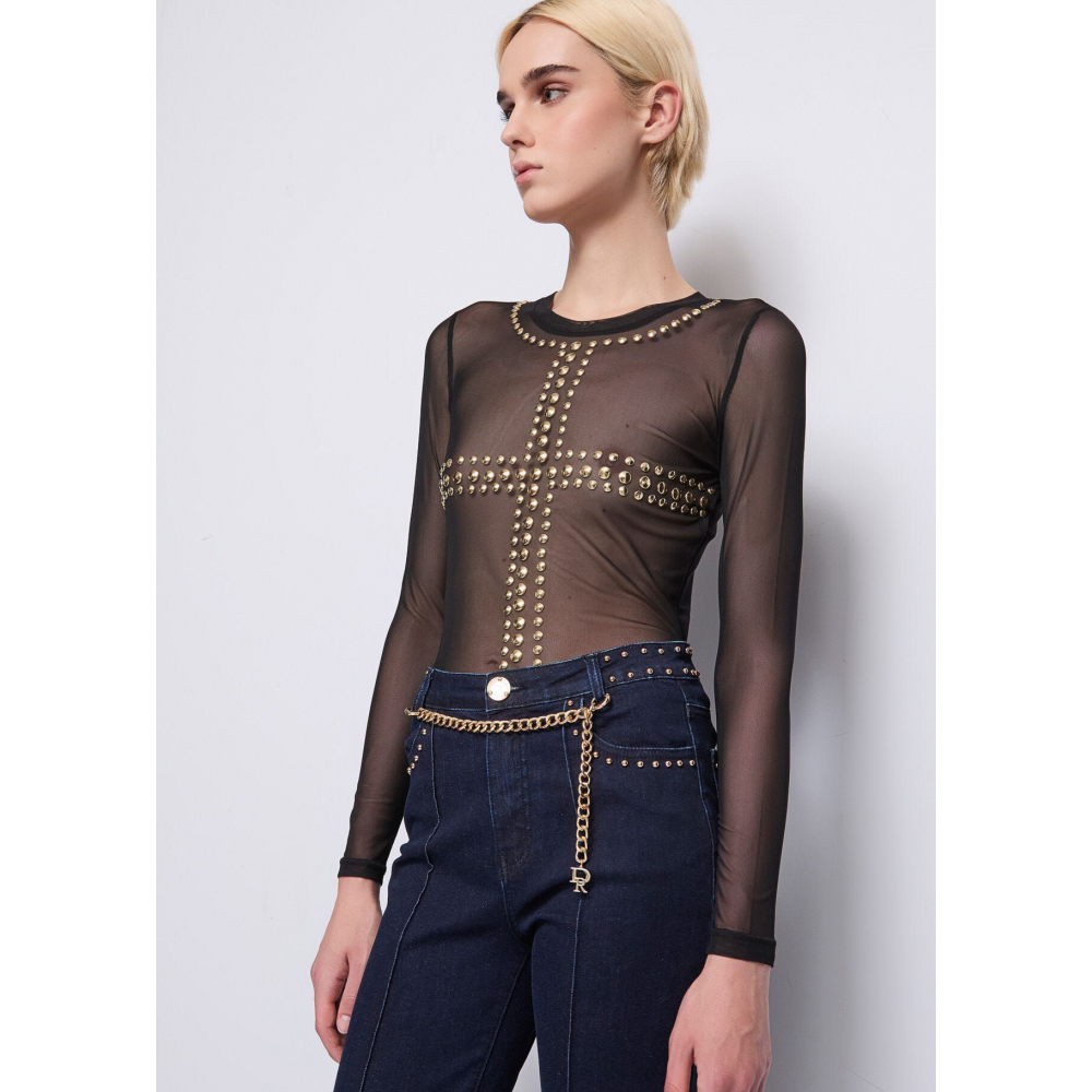 camiseta-de-tul-negra-con-tachuelas-denny-rose