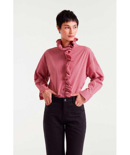 camisa-vichy-con-volantes-de-compania-fantastica