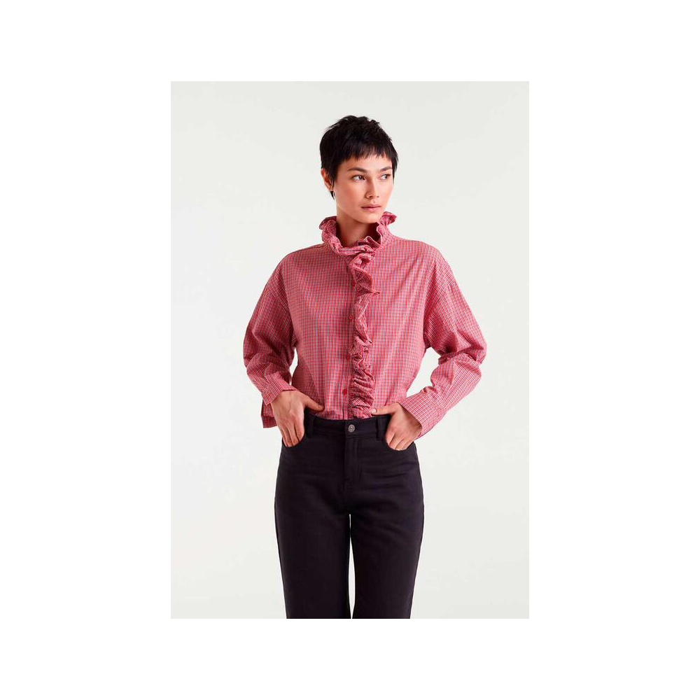 camisa-vichy-con-volantes-de-compania-fantastica