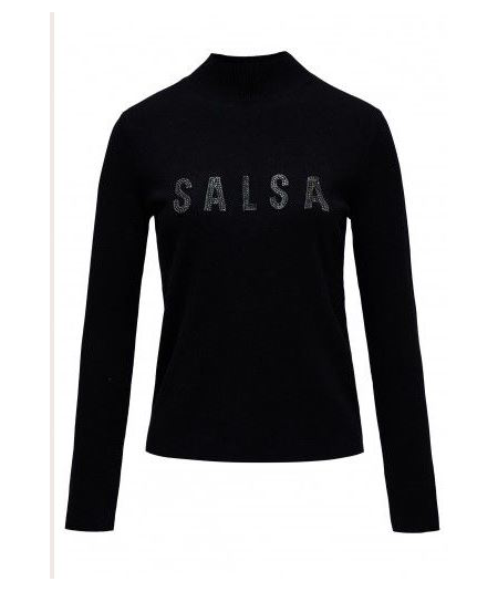 jersey-cuello-alto-con-letras-en-cristal-de-salsa