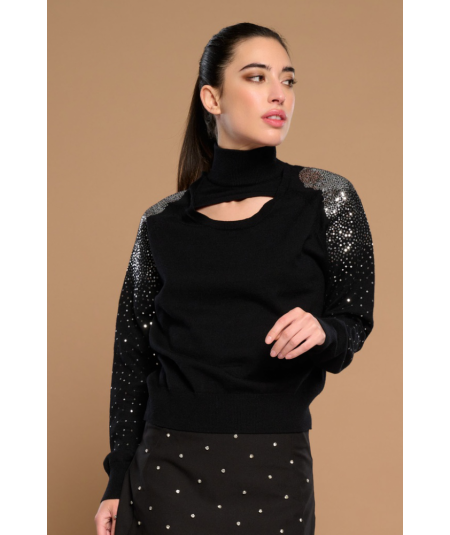 jersey-de-cuello-alto-con-abertura-de-minueto