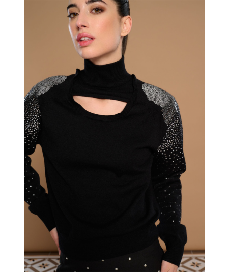 jersey-de-cuello-alto-con-abertura-de-minueto