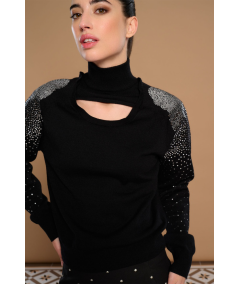 jersey-de-cuello-alto-con-abertura-de-minueto