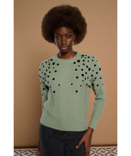 jersey-de-punto-y-cuello-redondo-de-minueto