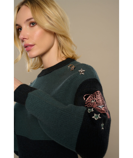 jersey-de-punto-con-tachuelas-de-estrellas-de-minueto