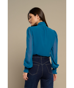 blusa-donna-con-lazada-al-cuello-de-minueto
