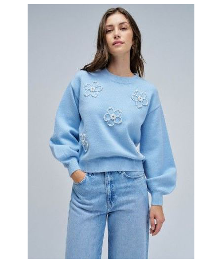 jersey-de-punto-con-perlas-de-salsa