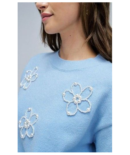 jersey-de-punto-con-perlas-de-salsa