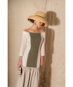 vestido-bicolor-barco-volante-bajo-strena