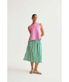 falda-stripes-bamboo-green-compania-fantastica
