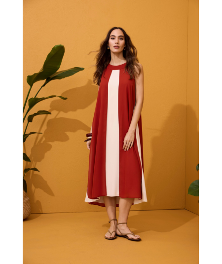 vestido-midi-bicolor-de-arggido