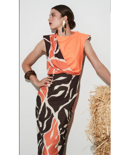 vestido-bicolor-corte-delantero-de-panambi