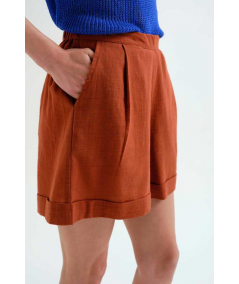 short-algodon-marron-compania-fantastica