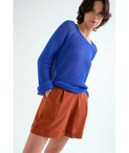 short-algodon-marron-compania-fantastica