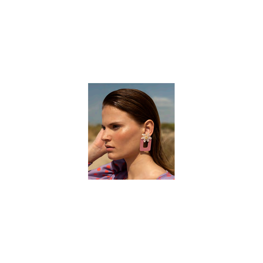 pendientes-circulo-con-flor-margarita-strena